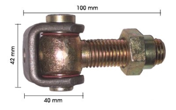 Eisen-Torband M20, teilverzinkt und einstellbar